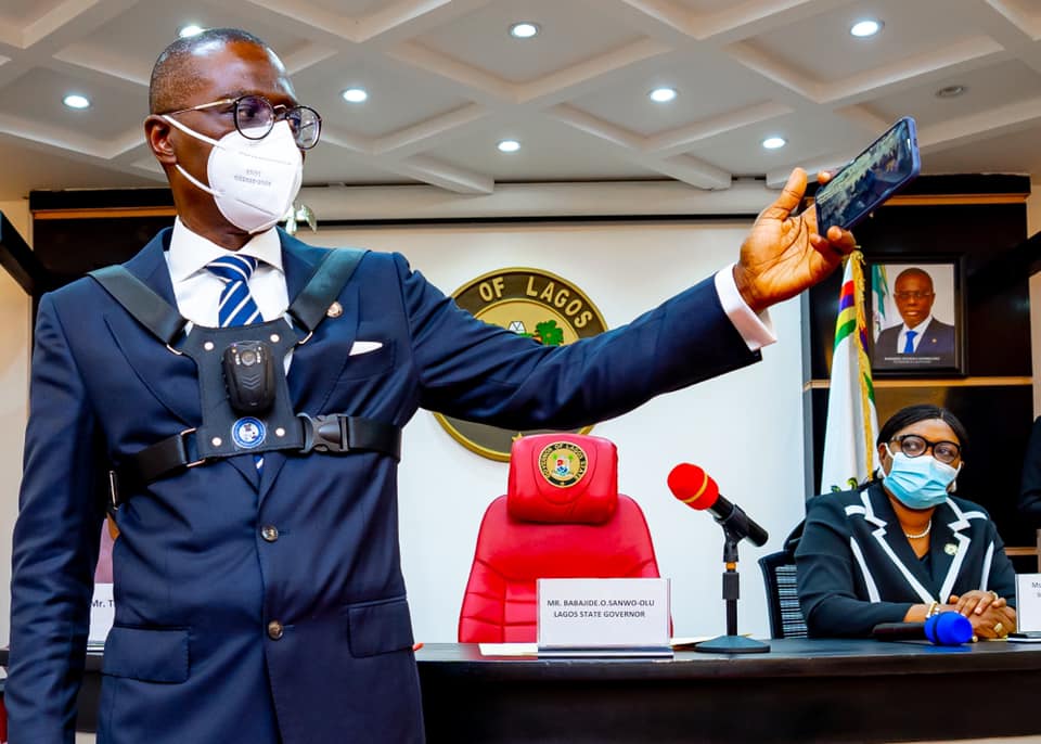 Mr Babajide Sanwo-Olu today rolls out the plan to train Lagos State Law Enforcement Agents on the use of Body Worn Cameras